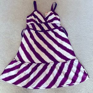 Cute Purple/White Summer Dress NWT